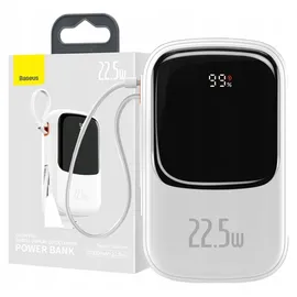 Baseus Powerbank Geräumig 20000Mah 22.5W Qc/Pd/Scp/Fcp + Usb-C Kabel Weiß - Weiß