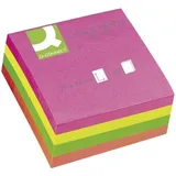 Q-Connect KF02514 Haftnotiz-Würfel Ultrafarben sortiert,