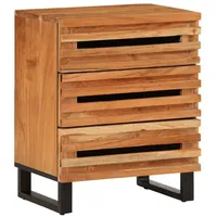 VidaXL Nachttisch Nachttisch 50x34x62 cm Massivholz (1-St) braun