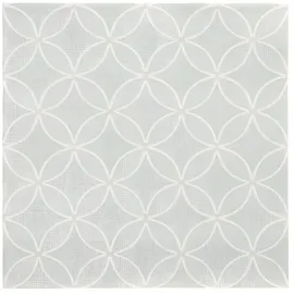 Papstar 50 Servietten "ROYAL Collection" 1/4-Falz 40 x 40 cm jadegrün "Circle Flowers"