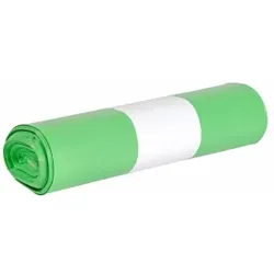 Abena Abfallsäcke Sækko Boy, LDPE Recycled, 60 Liter, Müllbeutel zur Aufteilung im Sækko Boy, 1 Rolle = 10 Stück, Farbe: grün