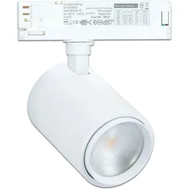 ISOLED 3-PH Schienen-Strahler fokussierbar, 42W, 20°-70°, weiß matt, 3500K, CRI92