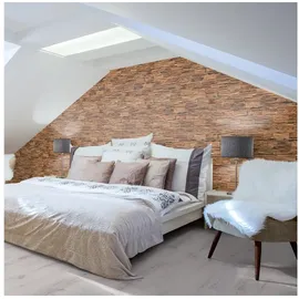 Indo 3D Wall Diamondwood Nature (Teak, 555 x 180 x 10 mm, 10 Paneele)