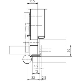 Simonswerk Flügelteil V 0037 WF 3-tlg.STA vern.SIMONSWERK