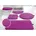 Badematte »Lana«, Höhe 25 mm, rutschhemmend beschichtet, fußbodenheizungsgeeignet-schnell trocknend-strapazierfähig, Badteppich, Badematten, unifarben, auch als 3 teiliges Set & rund pink Einfarbige Badematten Badematten,