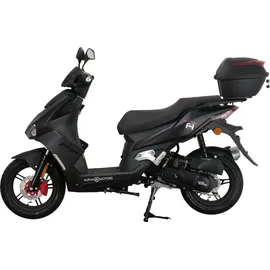 Alpha Motors Mustang FI 50 ccm EURO 5 inkl. Topcase mattschwarz 25 kmh