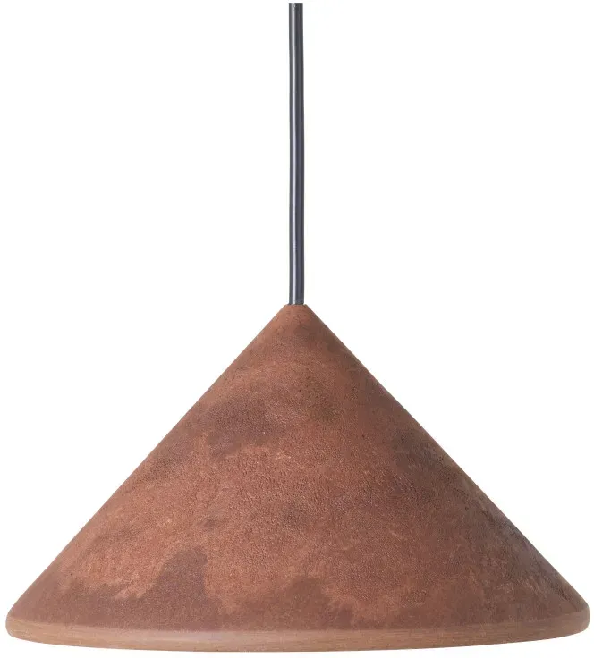 Mater Terra Pendelleuchte, coffee waste rust red