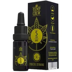 HempCrew CBD Öl 5% Hanf/ Minze/ Lavendel/ Zitrone/ Vanille 10ml - Freche Zitrone