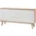 Andas Sideboard "Merle", weiß (eiche riviera nb, weiß matt), B:160cm H:83cm T:40cm, Sideboards, Sideboard, im skandinavischen Design, Breite 160 cm