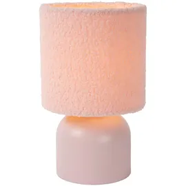 LUCIDE WOOLLY - Tischlampe - Ø 16 cm - 1xE14 - Rosa