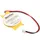 AccuCell CMOS Batterie CR2032 mit Stecker, Backup Lithium Batterie, Stecker 3x2,6mm, Molex-51021-2P-100 Stecker, Kabellänge 90mm