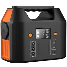 sinkeu Tragbare Powerstation 99Wh,150W Solar Generatoren Akku mit 230V AC/Car Lighter Port/USB Ausgabe,für Reise Camping Wohnmobil und als Notstromaggregat (Black)