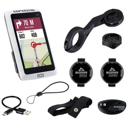 SIGMA SPORT Sport ROX 12.1 EVO Sensor Set White – Fahrrad-Navigationsgerät (Bluetooth®, GPS, GLONASS)