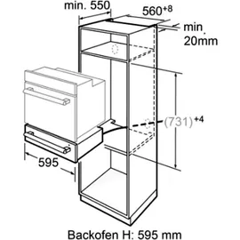 Vestel Herdset Pyrolyse Backofen 78L + Glaskeramikkochfeld 78 cm Zweikreiszone Bräterzone