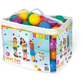 Intex - Set mit 100 lustigen Bällen, Kunststoff, mehrfarbig, Ø 8 cm