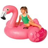 Intex Luftmatratze Aufblasbare Flamingo Poolmatratze, (Spar-Set, 1-St., groß rosa), Zwei separate Luftkammern garantieren einen hohen Auftrieb rosa
