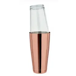 Boston Shaker, mit original amerikanischem Mixing Glas, Kupfer 12918L , Fassungsvermögen: 800 ml
