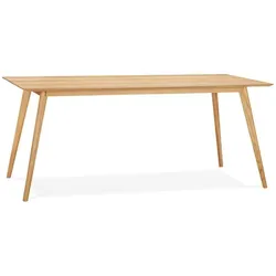 Kadima Design Ess-/Schreibtisch, Eichenholz, Skandi-Stil. Beige. 180x90x75 cm