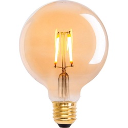 näve LED-Leuchtmittel Dilly, E27, 3 St., Warmweiß, Set of 3 LED bulbs, E27/4.1W „Dilly“ Reto Kugel, Deko Globlampe weiß