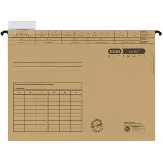 Elba Hängemappe ULTIMATE DIN A4 240g Karton naturbraun