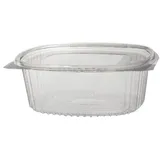 DayBays 3600 Stk. Klappschale Oval 2000 ml VP 225x198x83 mm RPET Transparent mit anhängendem Deckel