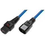 MicroConnect IEC Lock C13 to C14 0.5m