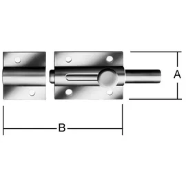 Pohl Bolzen-Knopfriegel 80 x 36 mm