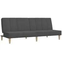 VidaXL Schlafsofa 2-Sitzer Dunkelgrau Stoff