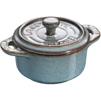 Staub Ceramique Mini Cocotte 10 cm, rund, Antik-Türkis, Keramik