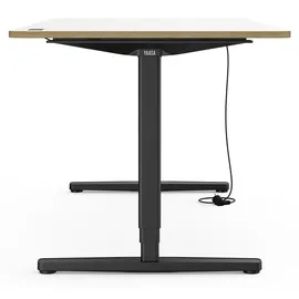 Yaasa Schreibtisch Desk Pro 180 x 80 cm Multiplex-Weiß/Schwarz