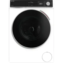 Sharp ES-NFB714CWA-DE Frontlader-Waschmaschine, 7 kg, 1400 U/Min., 15 Programme, Kurzprogramm, Dampf-Zusatzfunktion, Invertermotor, AquaStop, Weiß