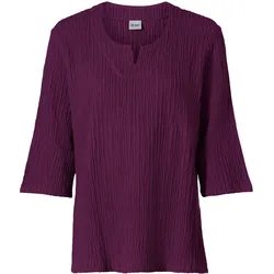 Baumwoll-Bluse, pflaume, 36