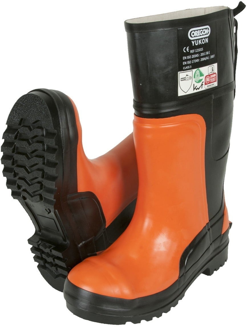 Oregon Schnittschutzstiefel 45 - 295385-45 - orange/schwarz