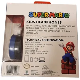 OTL Super Mario Friends Rot/Blau Kinder-Kopfhörer