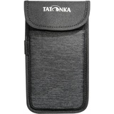 Tatonka Smartphone Case L - Innenmaße: 14 x 7 cm - Schutzhülle fürs Handy mit Klettverschluss-Deckel (off black)
