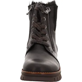 WALDLÄUFER Xara Warmfutter Stiefeletten grau carbon H-Weite für Damen, schwarz Größe 39 EU / UK