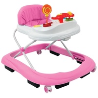 Talson Lauflernwagen Lauflernhilfe Babywalker Gehfrei mit Spielelement - Höhenverstellung, Rosa rosa