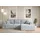 altdecor Ecksofa Cord 2-Sitzer Grau