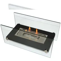 PURLINE Bio-Tischkamin mit gehärtetem Glas ONIROS B