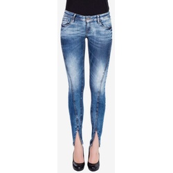 Cipo & Baxx Slim-fit-Jeans mit trendiger Ziernaht blau 32