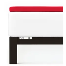 schlafgut Pure Topper Baumwolle 120 x 200 - 130 x 220 cm red deep