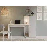 Home Affaire Schreibtisch »ELLETE Computertisch mit viel Stauraum, Maße B/T/H: 160/53,3/128,7 cm«, Bürotisch mit 1 Tür und mehreren Regalfächern