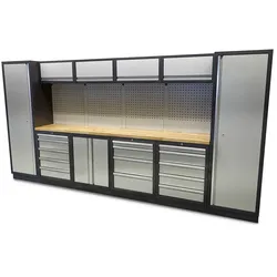 HBM Profi-Werkstatt-Baukastensystem, 16-teilig, schwarzgrau