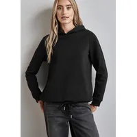 STREET ONE Damen A302976 Sweat Hoodie, Schwarz, 40 EU