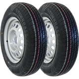 2 Kompletträder für Anhänger 155/80R13 84N mit Felge 4x100 4Jx13 ET30 | Reifen | Rad | Set