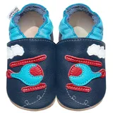 HOBEA-Germany Krabbelschuhe Hubschrauber Hubi 22/23 (11⁄2 - 2 Jahre) Krabbelsohle
