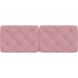 vidaXL Kopfteil-Kissen Rosa 140 cm Samt