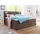 Collection AB Boxspringbett COLLECTION AB "Ninoni", braun, B:195cm L:210cm, Komplettbetten, Boxspringbett, inkl. Bettkasten, Topper und wahlweise mit LED-Beleuchtung, Topseller