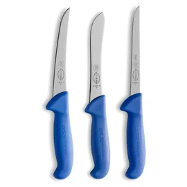 Friedr. Dick ErgoGrip Messerset 3-tlg. 15 cm flexibel Blau