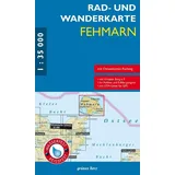Grünes Herz Rad- und Wanderkarte Fehmarn: Mit Ostseeküstenradweg. Wasser- und reißfest.